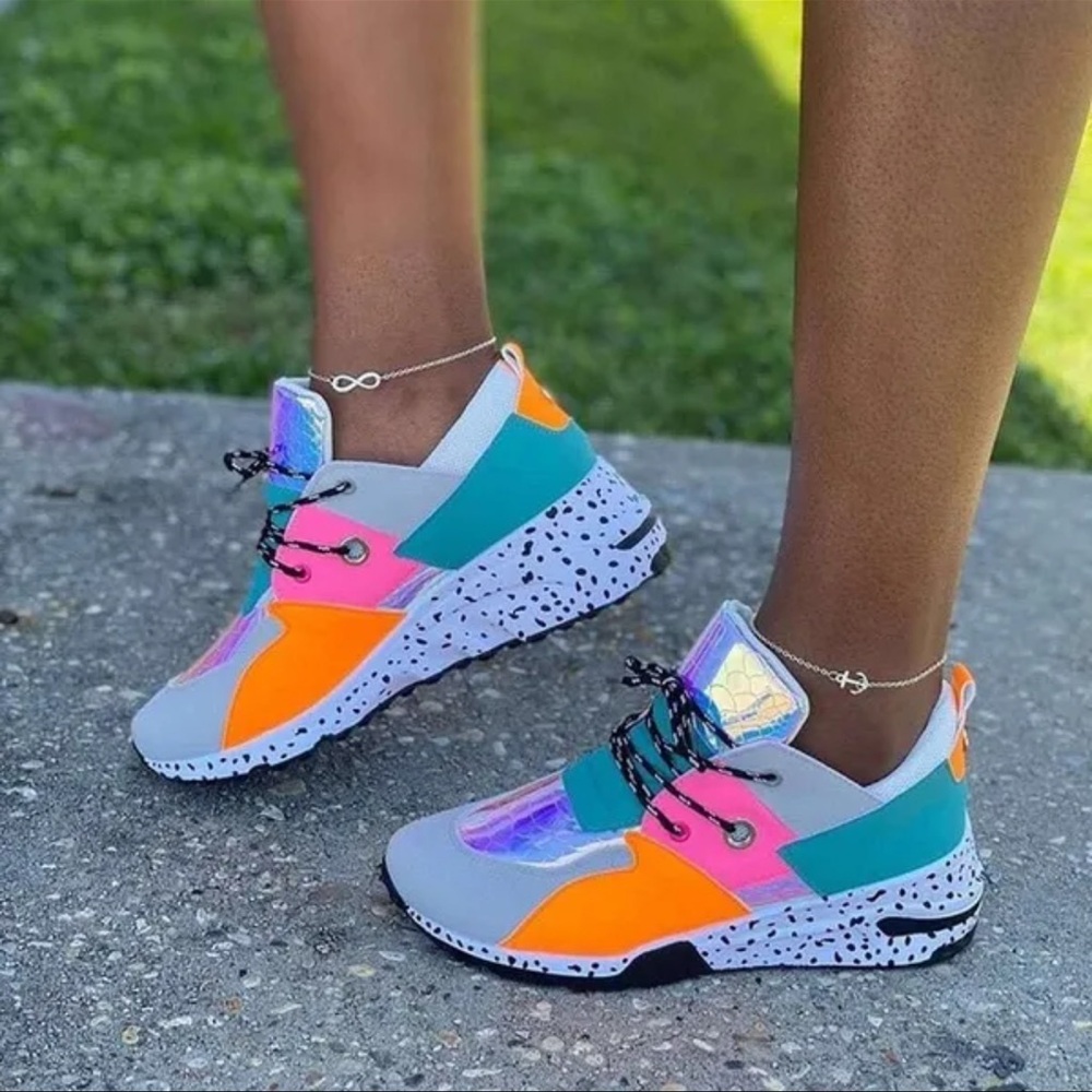 Retro Colorful Women's Sneakers